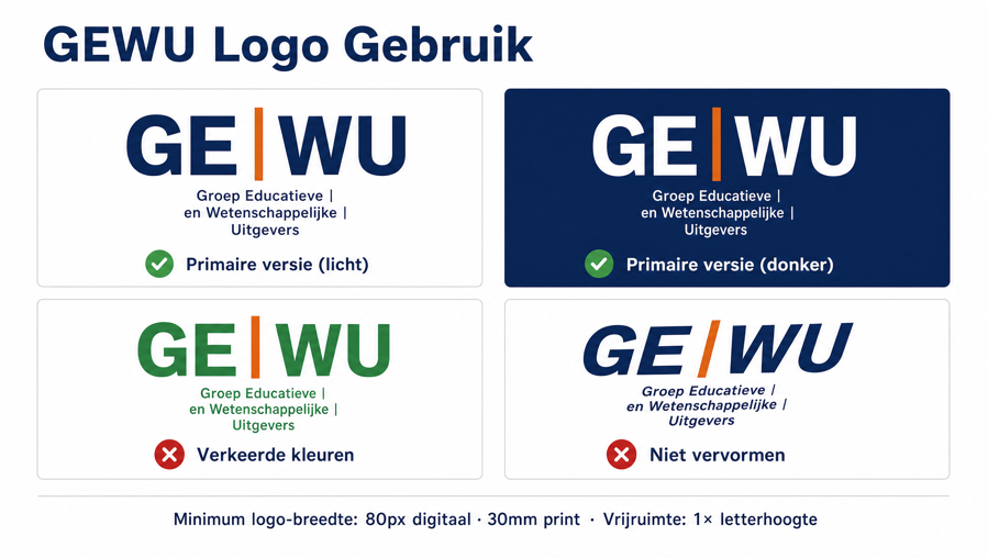 GE|WU · Met scheidingsstreep